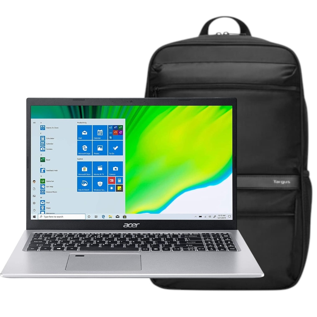Combo de Laptop Acer Aspire 5 A515-56T-55FB Core i5-1135G1 256GB SSD 8GB RAM 15.6" 1920x1080 Touchscreen WIN10 Seminueva con Mochila Targus TBB591LP-70